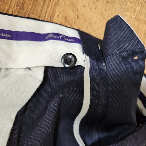 Alan Flusser Men's Pleated Front Pants 38Wx34L - Picture 10 of 10